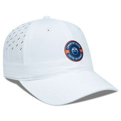 NHL Edmonton Oilers Levelwear Women's Haven Adjustable Hat - White