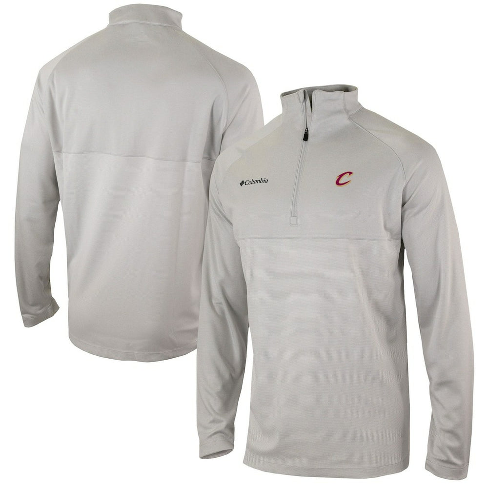 Cleveland Cavaliers Omni-Wick Rockin' It Quarter-Zip Pullover Top Heather Gray