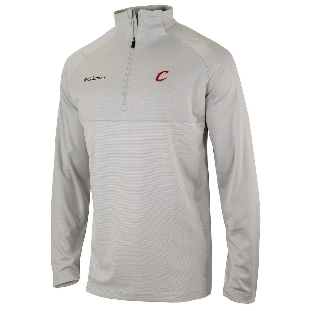 Cleveland Cavaliers Omni-Wick Rockin' It Quarter-Zip Pullover Top Heather Gray