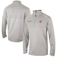Detroit Pistons Omni-Wick Rockin' It Quarter-Zip Pullover Top Heather Gray