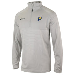 Indiana Pacers Omni-Wick Rockin' It Quarter-Zip Pullover Top Heather Gray
