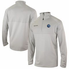 Minnesota Timberwolves Omni-Wick Rockin' It Quarter-Zip Pullover Top Heather Gray