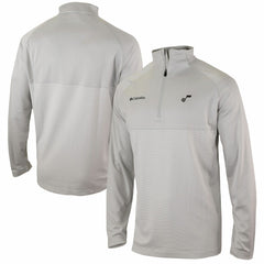 Utah Jazz Omni-Wick Rockin' It Quarter-Zip Pullover Top Heather Gray