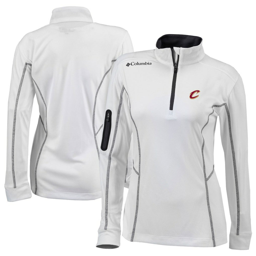 Cleveland Cavaliers Women's Omni-Wick Shotgun Quarter-Zip Pullover Top White