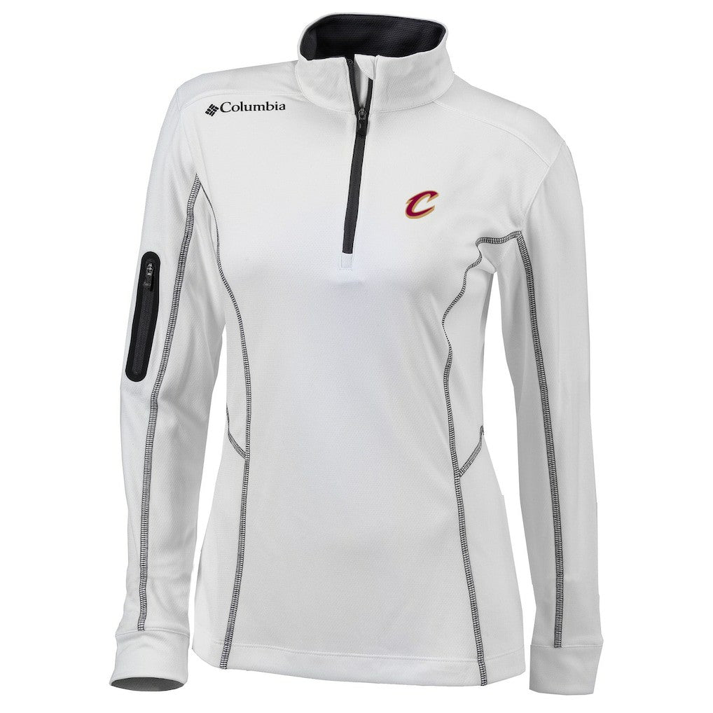 Cleveland Cavaliers Women's Omni-Wick Shotgun Quarter-Zip Pullover Top White
