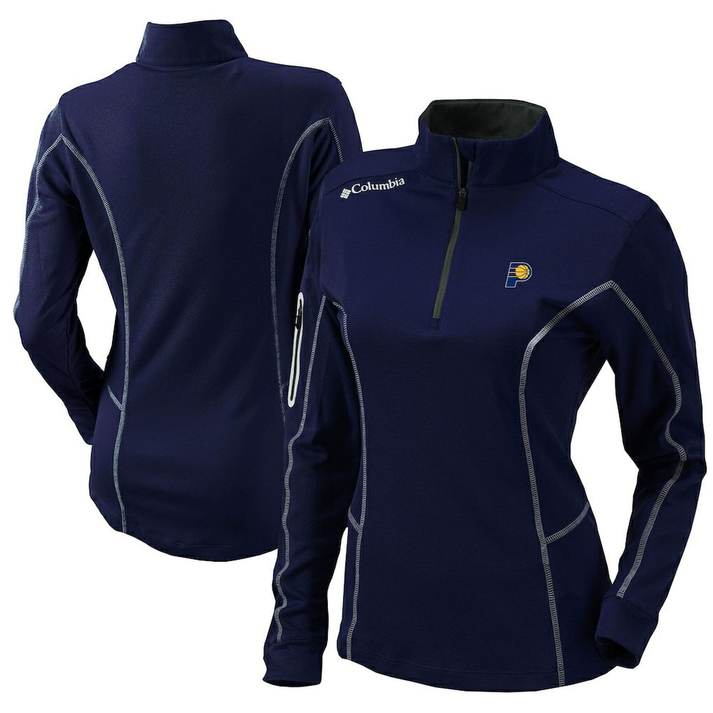 Indiana Pacers Women's Omni-Wick Shotgun Quarter-Zip Pullover Top Navy