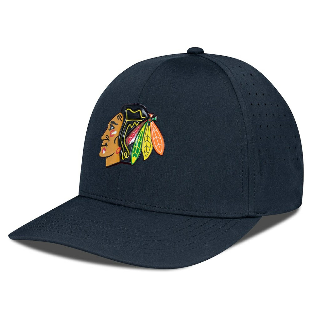 NHL Chicago Blackhawks Levelwear Zeta Flex Hat - Black