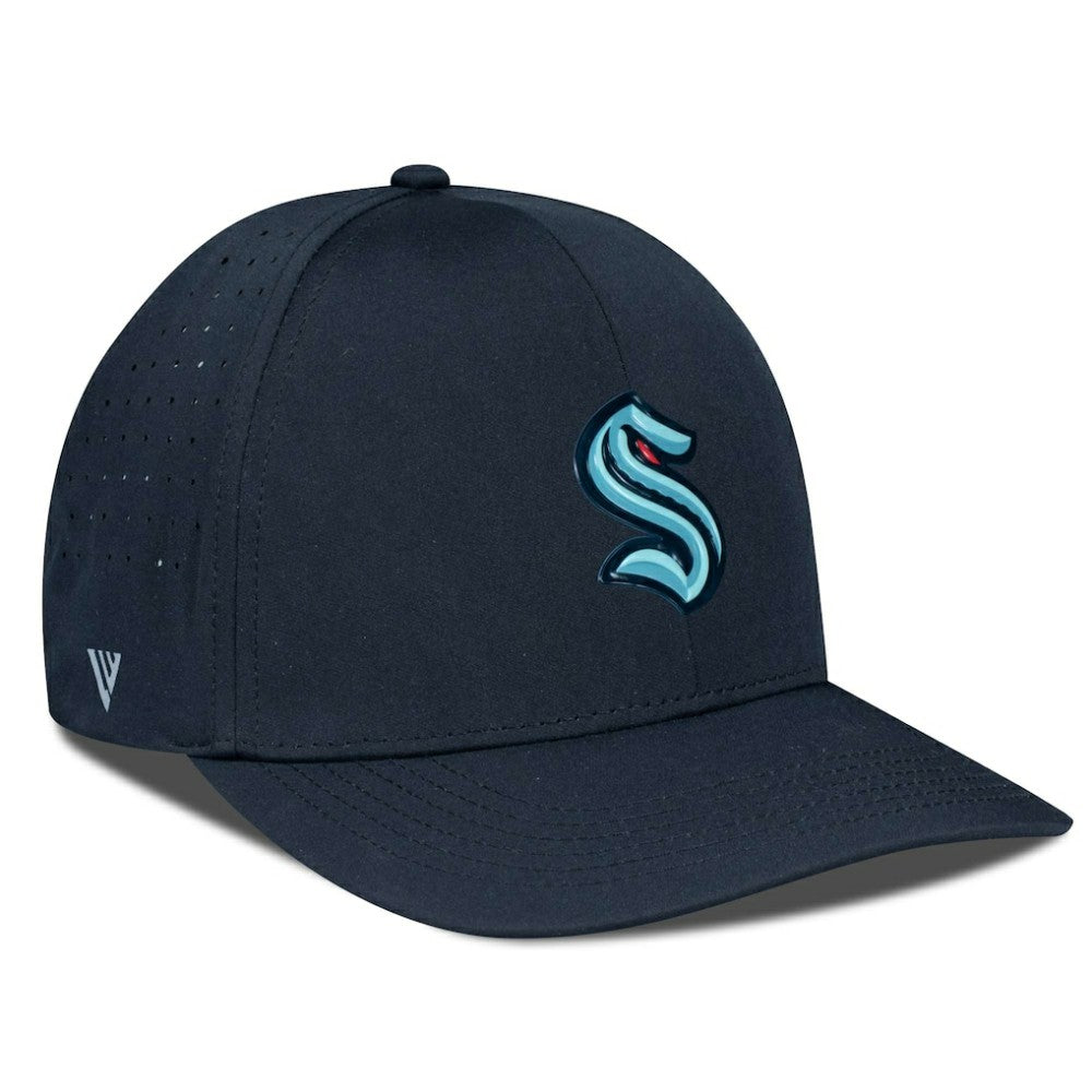 NHL Seattle Kraken Levelwear Zeta Flex Hat - Black
