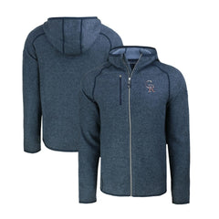 Colorado Rockies Cutter & Buck Stars & Stripes Mainsail Sweater-Knit Full-Zip Hoodie - Heather Navy Hoodies