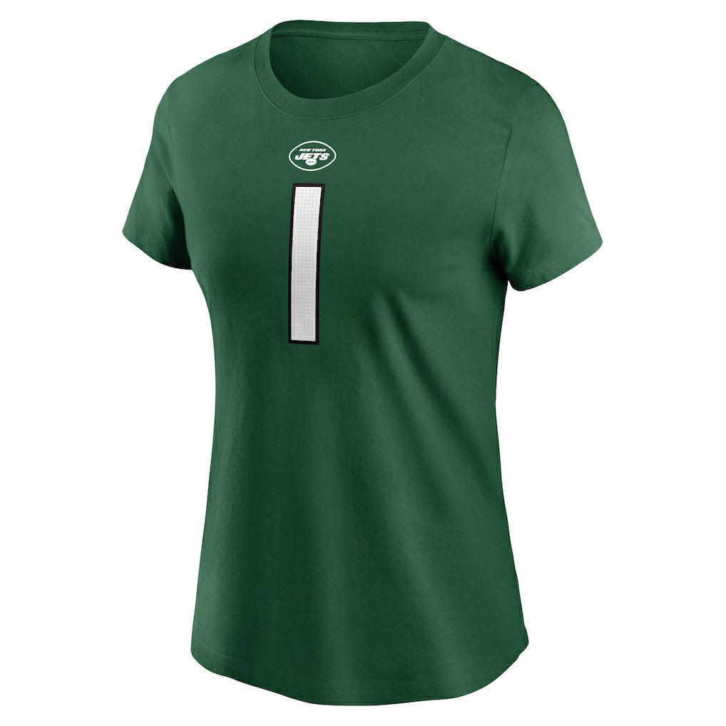 Sauce Gardner New York Jets Women's Player Name & Number T-Shirt Green