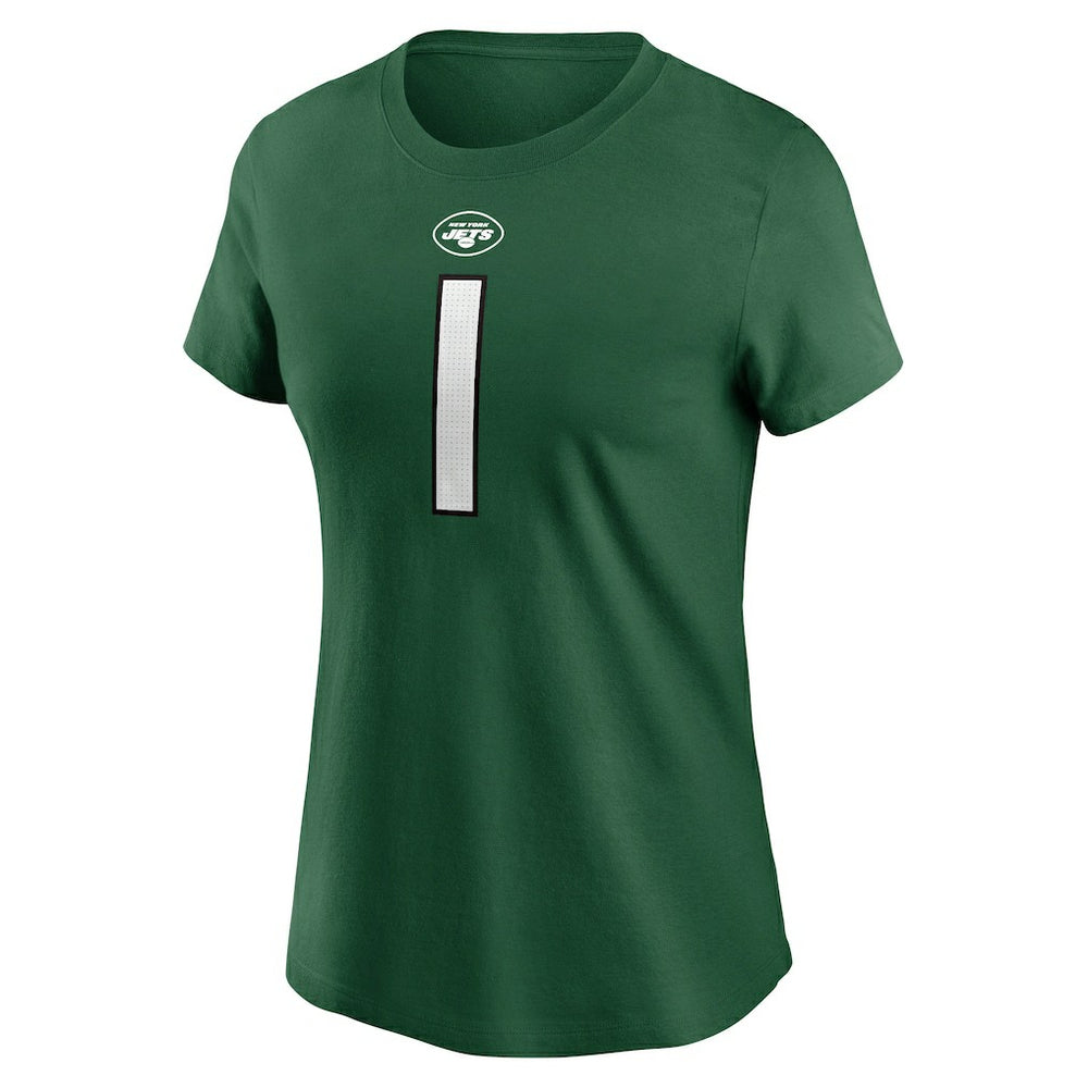 Sauce Gardner New York Jets Women's Player Name & Number T-Shirt Green