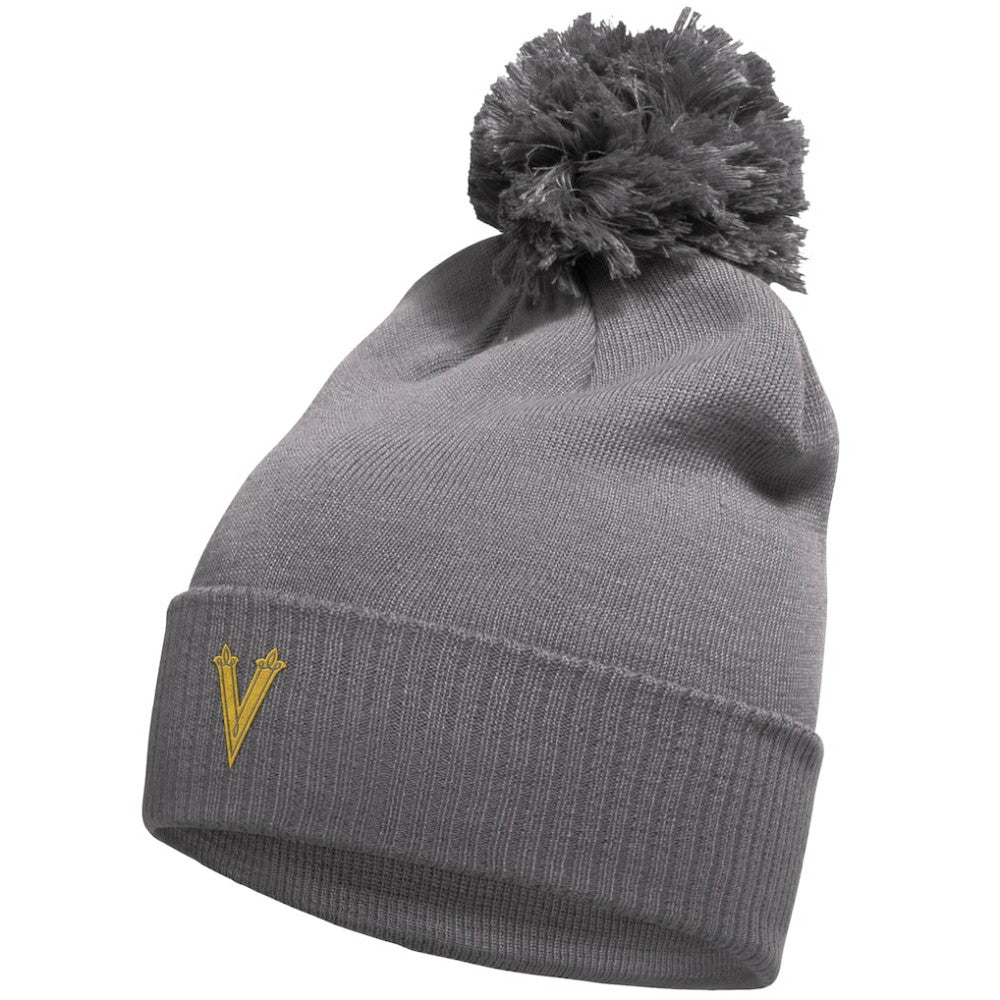 NHL Vegas Golden Knights adidas 2024 NHL Winter Classic Cuffed Knit Hat with Pom - Charcoal