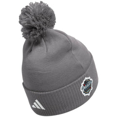 NHL Vegas Golden Knights adidas 2024 NHL Winter Classic Cuffed Knit Hat with Pom - Charcoal