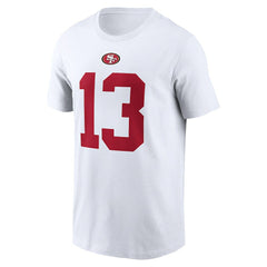 Brock Purdy San Francisco 49ers Player Name & Number T-Shirt White
