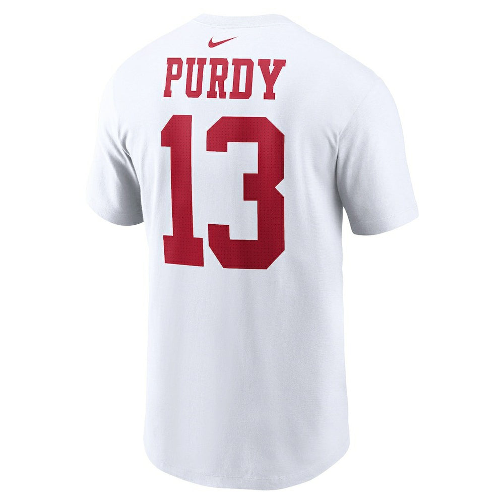 Brock Purdy San Francisco 49ers Player Name & Number T-Shirt White