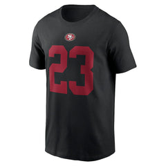 Christian McCaffrey San Francisco 49ers Player Name & Number T-Shirt Black