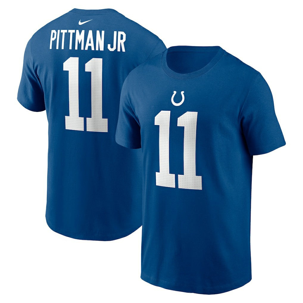 Michael Pittman Jr. Indianapolis Colts Player Name & Number T-Shirt Royal
