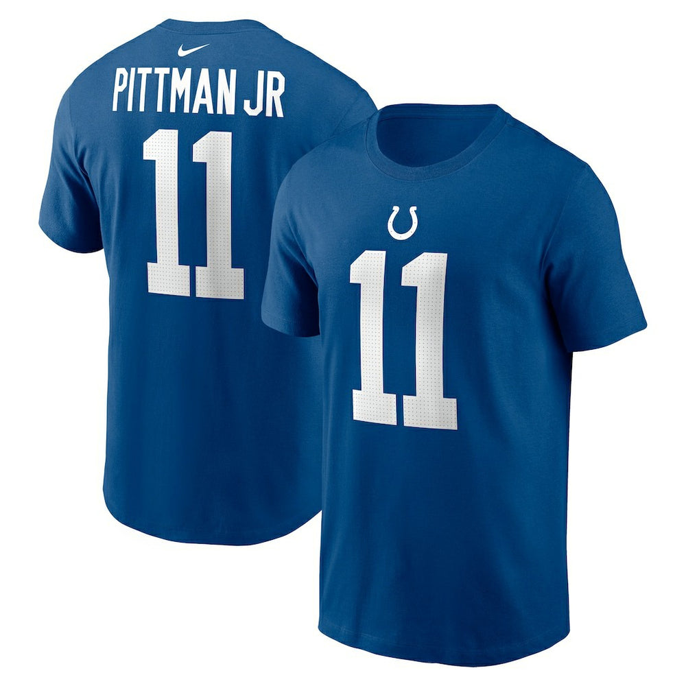Michael Pittman Jr. Indianapolis Colts Player Name & Number T-Shirt Royal