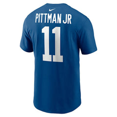 Michael Pittman Jr. Indianapolis Colts Player Name & Number T-Shirt Royal