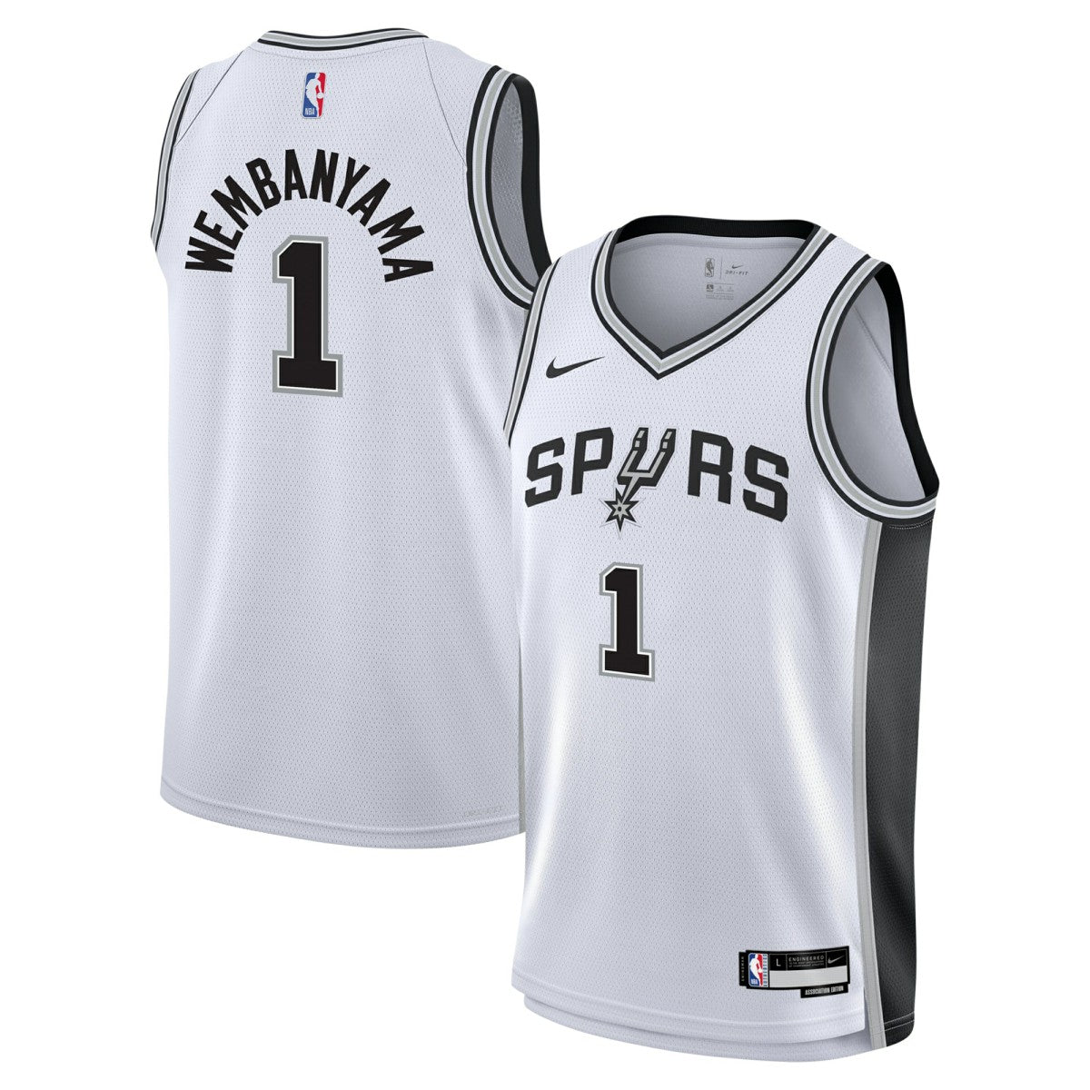 Victor Wembanyama San Antonio Spurs Youth Swingman Jersey Association Edition White