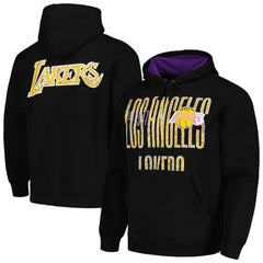 Los Angeles Lakers Hardwood Classics OG 2.0 Pullover Hoodie Black