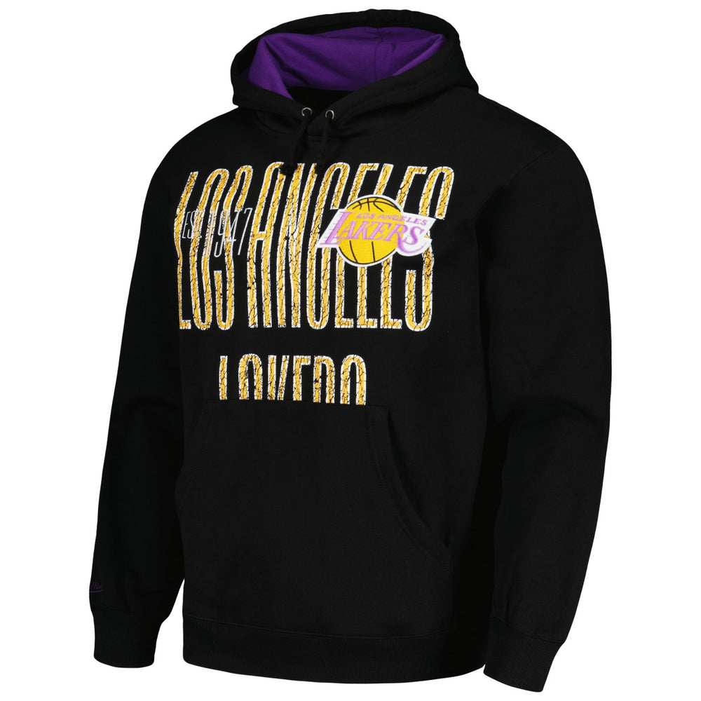 Los Angeles Lakers Hardwood Classics OG 2.0 Pullover Hoodie Black