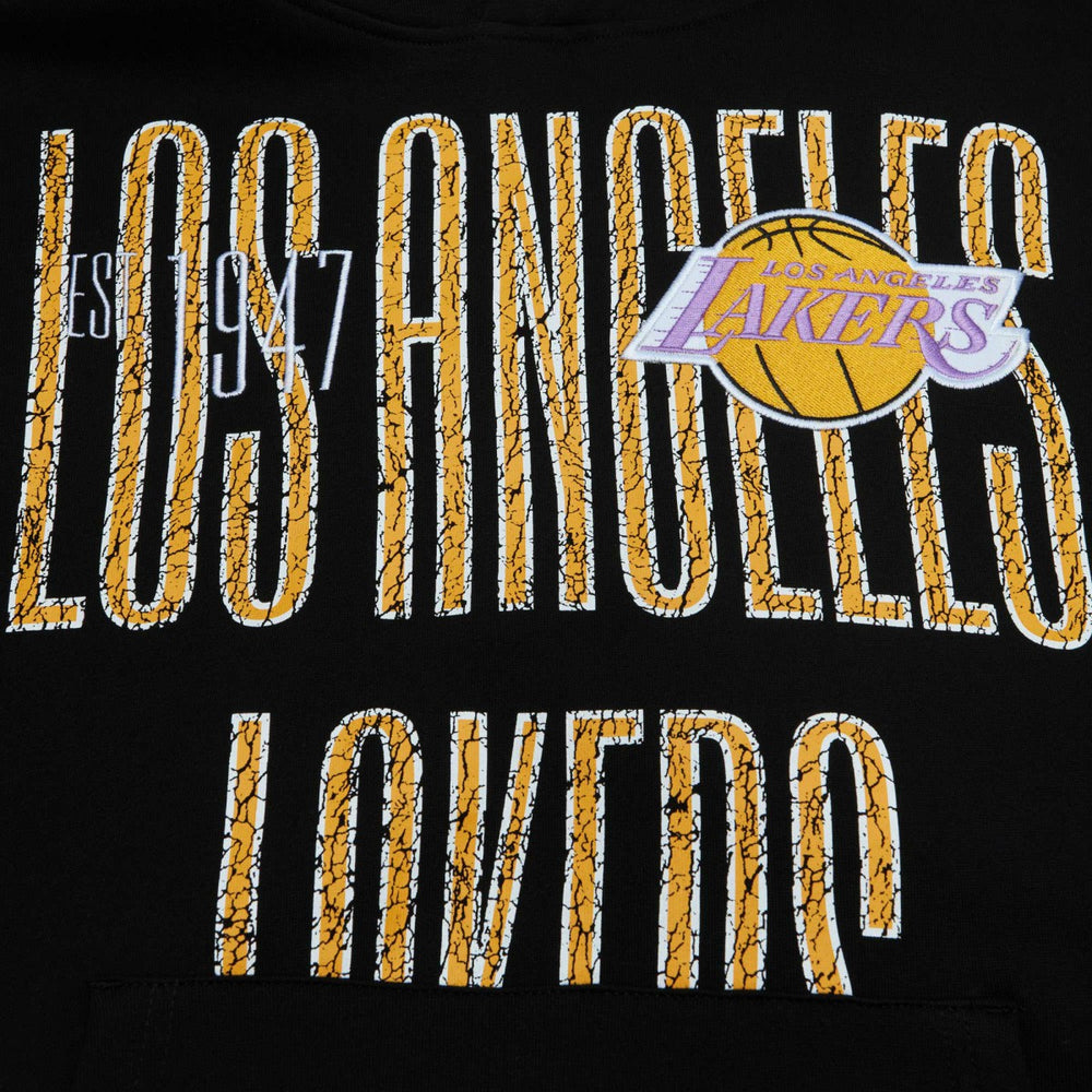 Los Angeles Lakers Hardwood Classics OG 2.0 Pullover Hoodie Black
