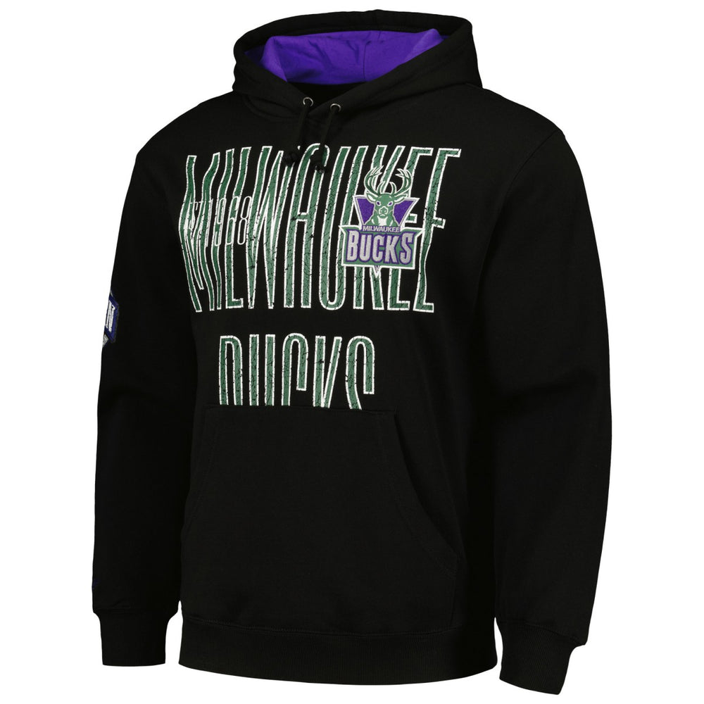 Milwaukee Bucks Hardwood Classics OG 2.0 Pullover Hoodie Black