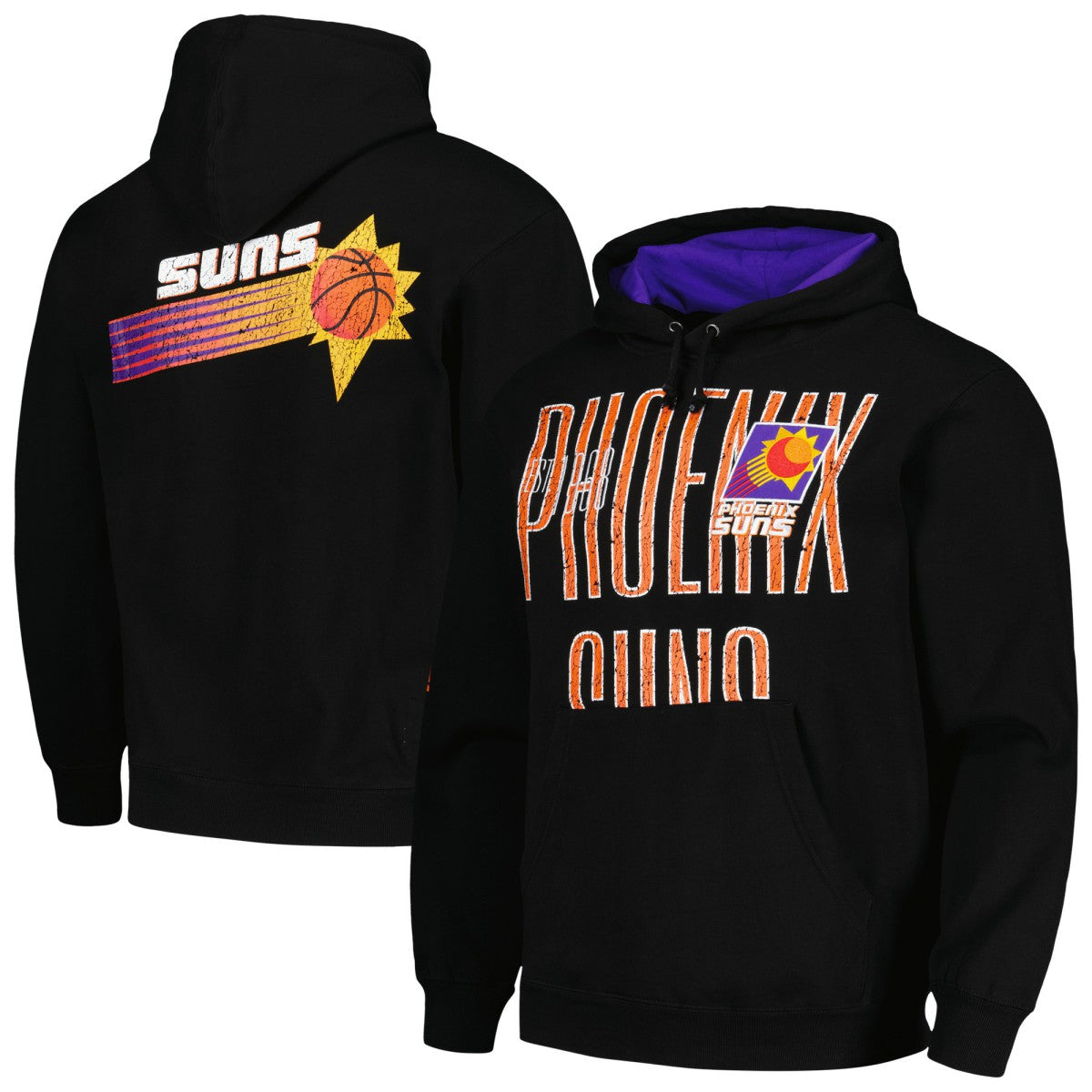 Phoenix Suns Hardwood Classics OG 2.0 Pullover Hoodie Black
