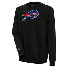 Buffalo Bills Antigua Victory Crewneck Pullover Sweatshirt Black
