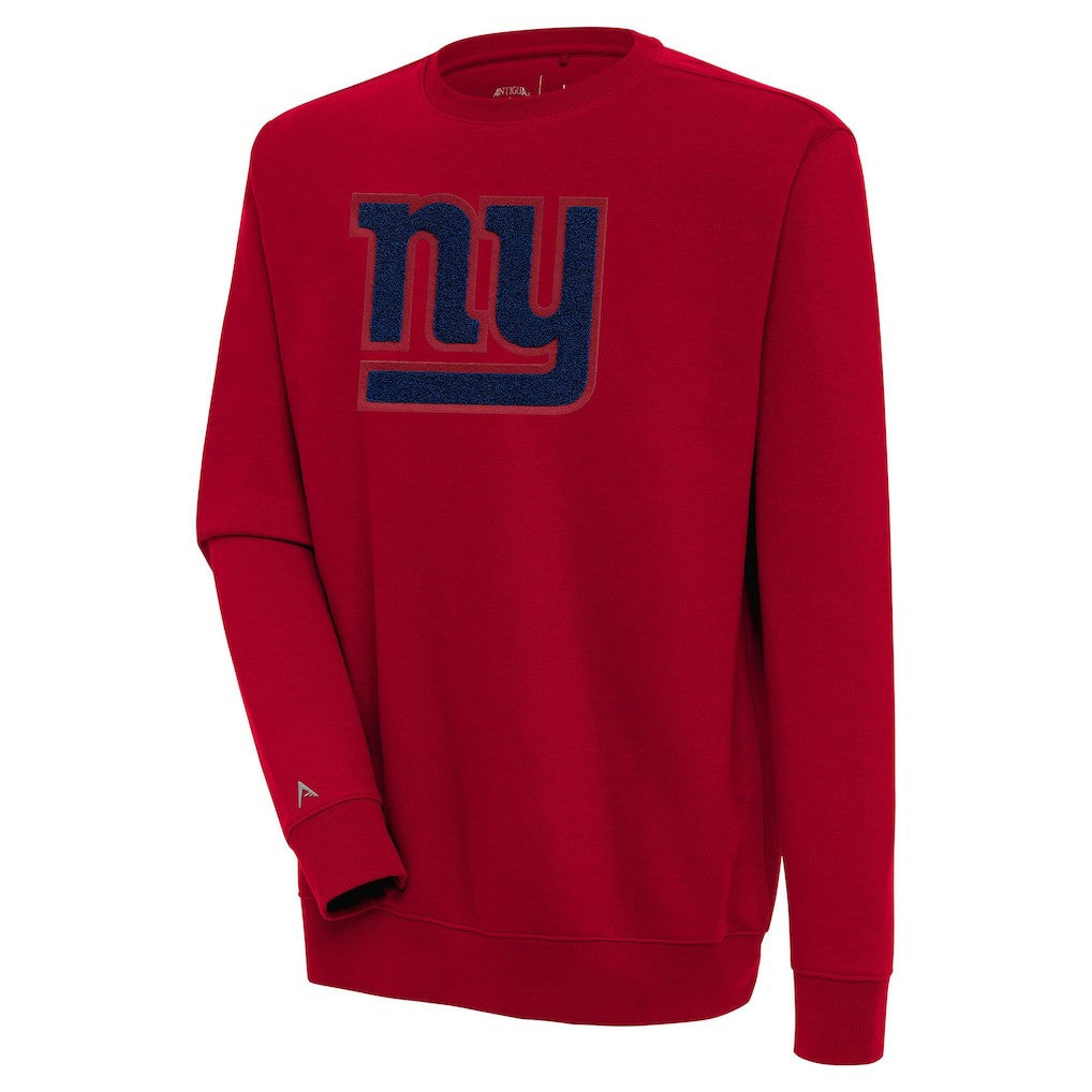 New York Giants Antigua Victory Crewneck Pullover Sweatshirt Red