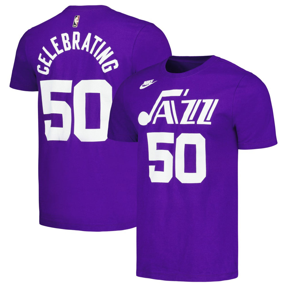 Utah Jazz Unisex 50th Anniversary T-Shirt Purple