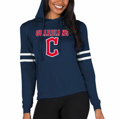 Cleveland Guardians Concepts Sport Women's Marathon Lightweight Lounge Pullover Hoodie - Navy Hoodies