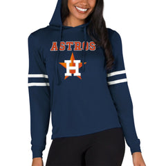Houston Astros Concepts Sport Women's Marathon Lightweight Lounge Pullover Hoodie - Navy Hoodies