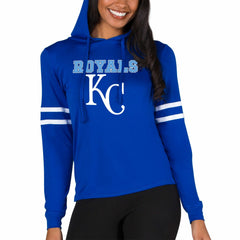 Kansas City Royals Concepts Sport Women's Marathon Lightweight Lounge Pullover Hoodie - Royal Hoodies