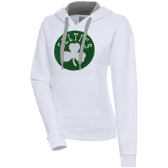 Boston Celtics Antigua Women's Victory Pullover Hoodie White
