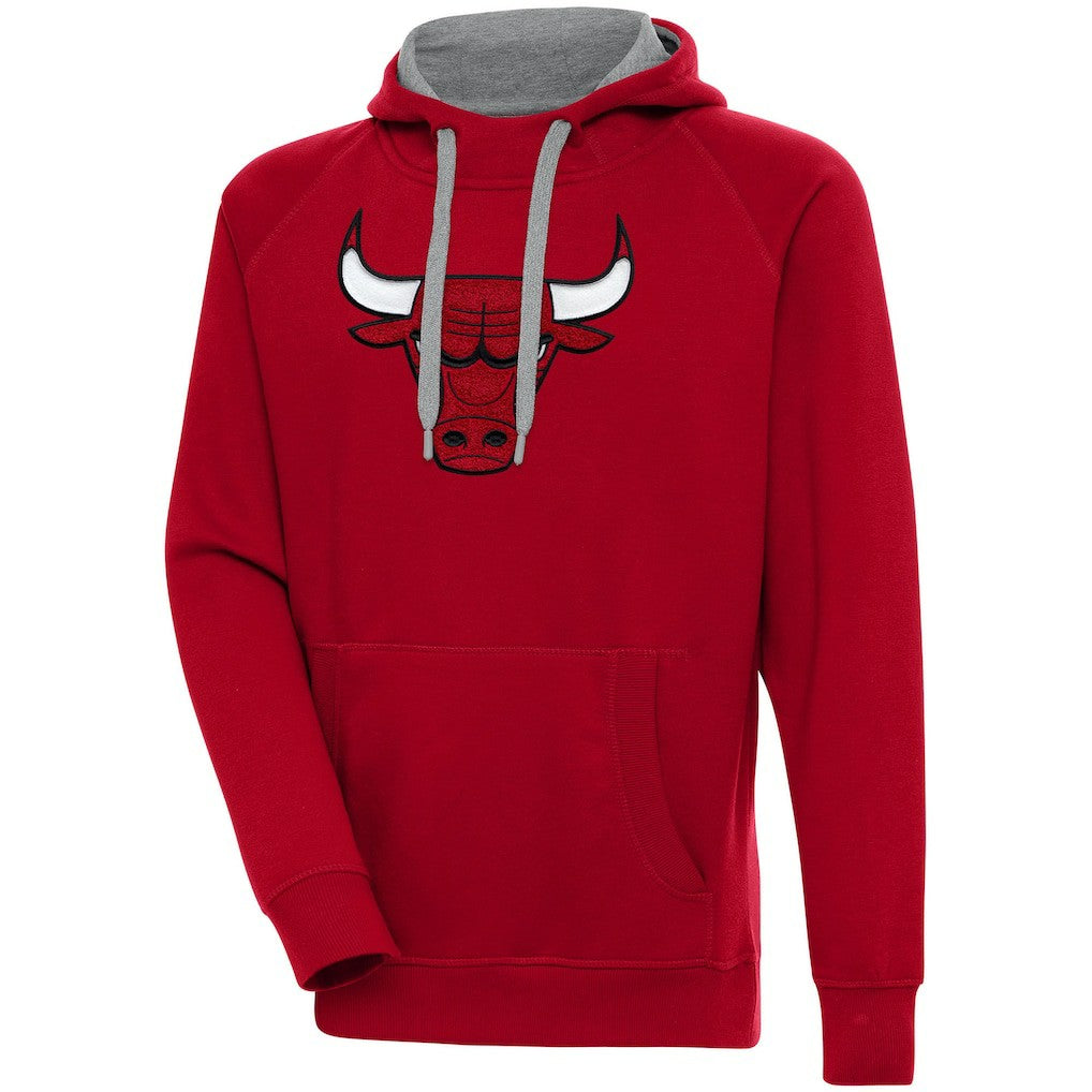 Chicago Bulls Antigua Victory Pullover Hoodie Red