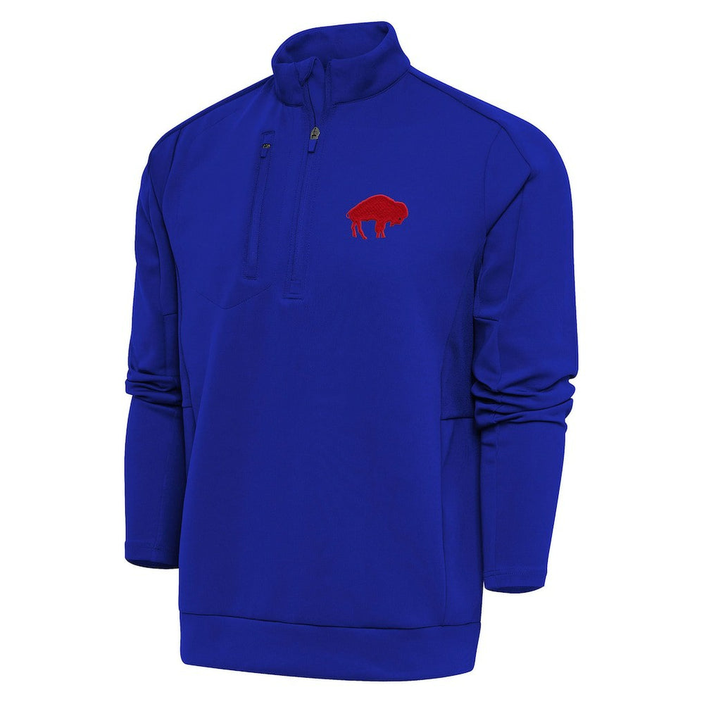 Buffalo Bills Adult Throwback Logo Generation Quarter-Zip Pullover Top Royal