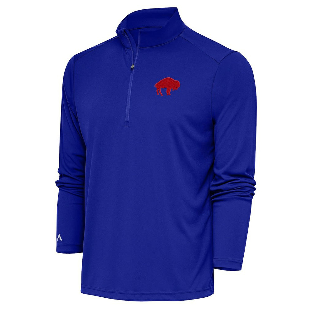 Buffalo Bills Adult Throwback Logo Tribute Quarter-Zip Pullover Royal