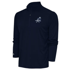 Dallas Cowboys Adult Throwback Logo Tribute Quarter-Zip Pullover Navy