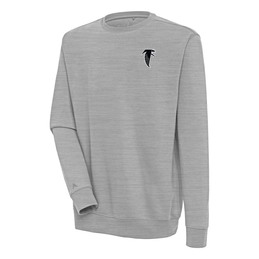 Atlanta Falcons Adult Throwback Logo Victory Pullover Sweatshirt Heather Gray
