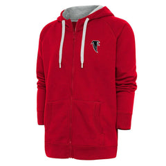 Atlanta Falcons Adult Throwback Logo Victory Full-Zip Hoodie Red