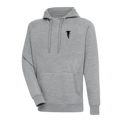 Atlanta Falcons Adult Throwback Logo Victory Pullover Hoodie Heather Gray