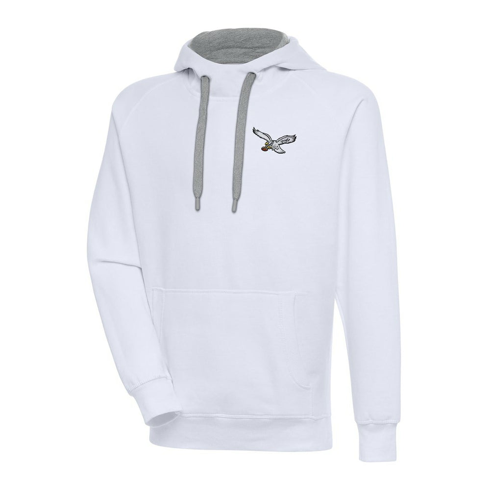Philadelphia Eagles Adult Throwback Logo Victory Pullover Hoodie White
