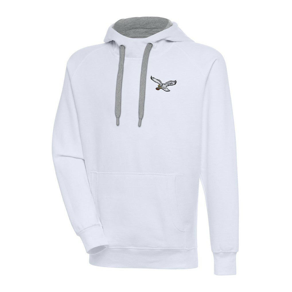 Philadelphia Eagles Adult Throwback Logo Victory Pullover Hoodie White