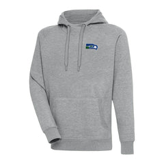 Seattle Seahawks Adult Throwback Logo Victory Pullover Hoodie Heather Gray