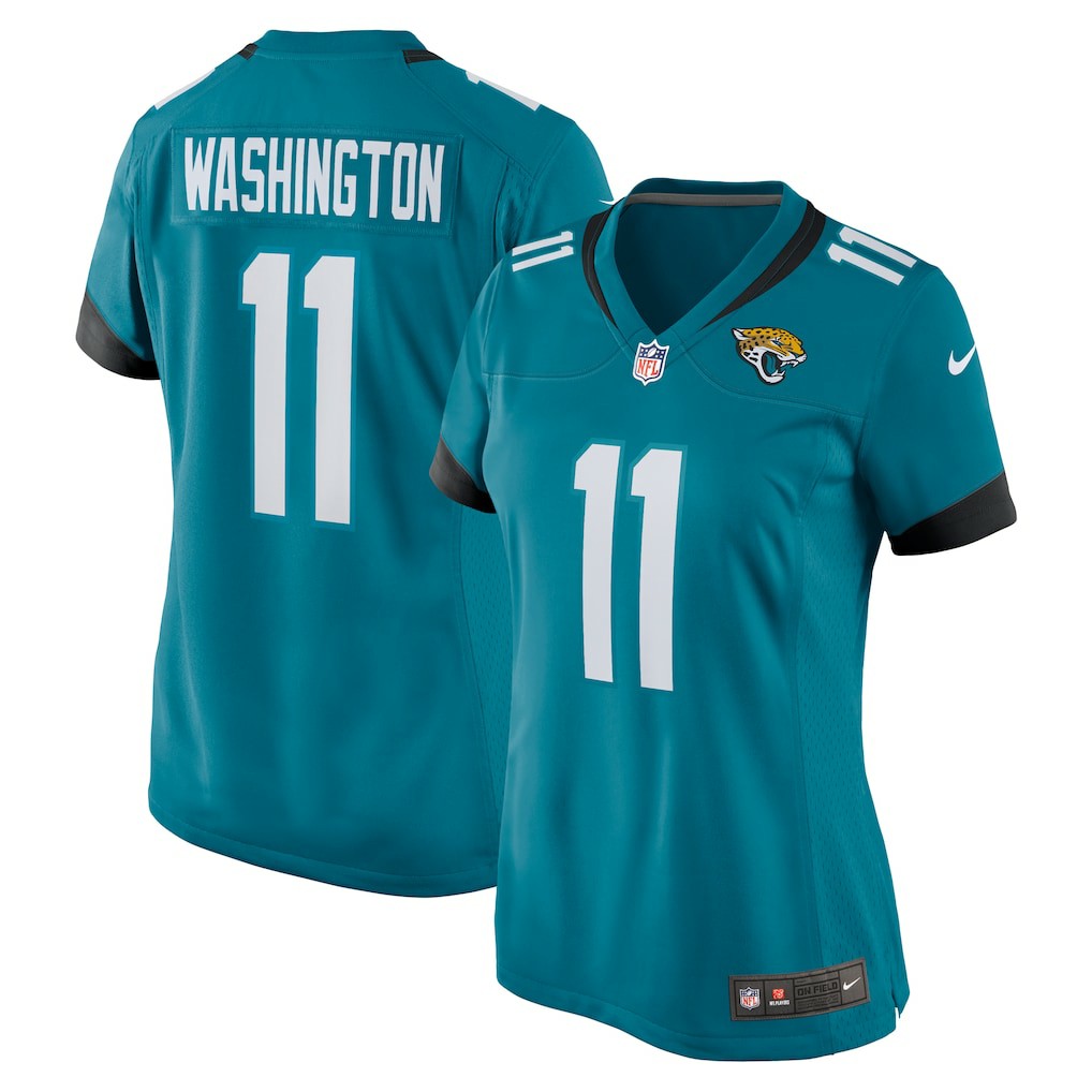 Parker Washington Jacksonville Jaguars Women's Team Game Jersey Teal