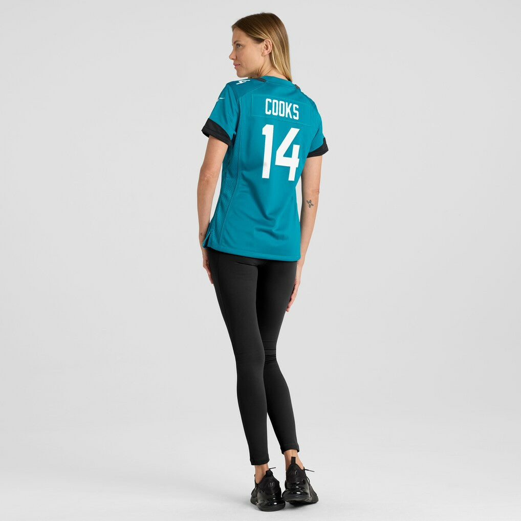 Elijah Cooks Jacksonville Jaguars Women's Team Game Jersey Teal