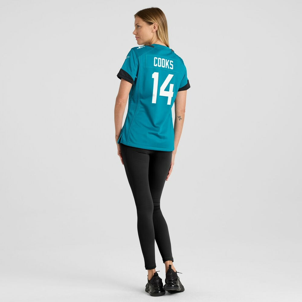 Elijah Cooks Jacksonville Jaguars Women's Team Game Jersey Teal