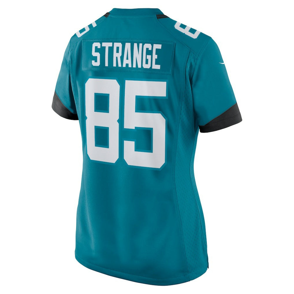 Brenton Strange Jacksonville Jaguars Women's Team Game Jersey Teal